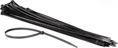 Produktbild von Nylon-Kabelbinder-Set - 8,8 x 610 mm - schwarz (50 Stück)