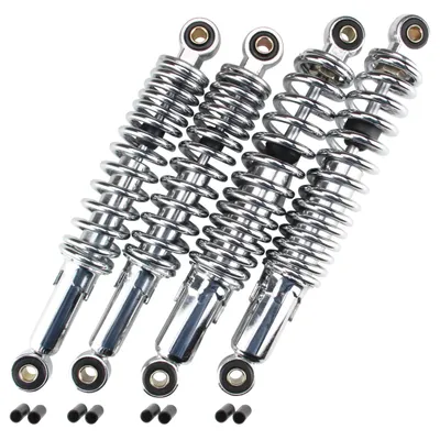Zdjęcie produktu dla Zestaw obniżający amortyzator chrom 280 mm + 300 mm do Simson Schwalbe KR51 Star