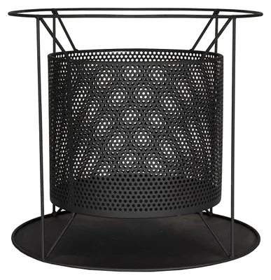 Immagine prodotto di Braciere in acciaio nero - 44x44x40 cm - Rotondo - Per esterni