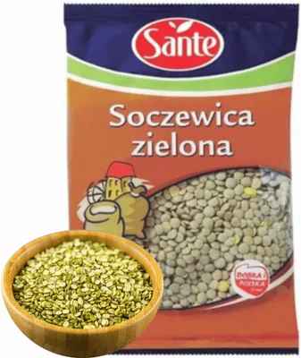 Zdjęcie produktu dla Sante Soczewica Zielona Z Wysoką Zawartością Białka i Błonnika  350 g