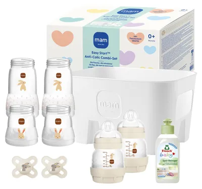 Produktbild von MAM Easy Start Anti-Colic Neugeborenen-Set 0+ Mon Baby Geschenk beige