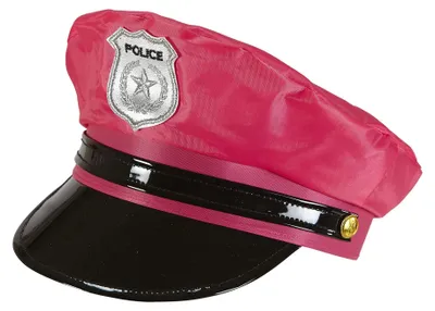 Produktbild von Polizeihut pink - pinkfarbene Polizei Mütze
