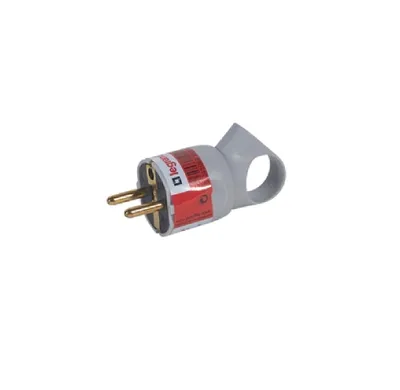 Produktbild von LEGRAND Schutzkontakt-Stecker Knickschutz mit Ausziehhilfe grau