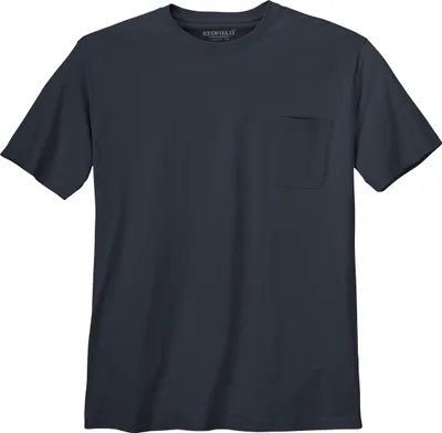 Produktbild von XXL Basic T-Shirt Jerry navy Brusttasche Redfield