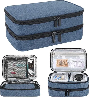 Produktbild von Famanu Kühltasche für Medikamente - Doppellagige Thermotasche