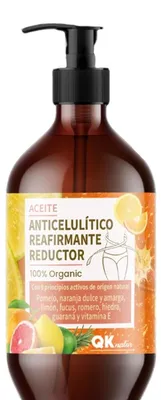 Produktbild von QKnatur Anti-Cellulite-Straffungs- und Reduktionsöl: 9 natürliche Wirkstoffe, 250 ml