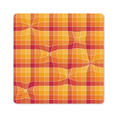 Produktbild von MuchoWow® Mauspad Mousepad Orange - Muster - Abstrakt 30x30 cm - Mousepads - Maus Mat - Pad - Mausunterlage - Gaming