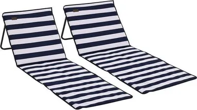 Produktbild von Famanu Faltbare Strandstühle mit verstellbarer Rückenlehne - 2er Set
