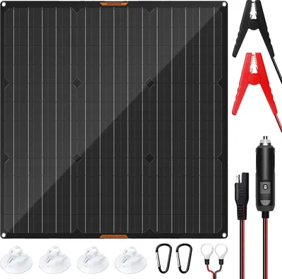 Immagine prodotto di Modulo solare, regolatore MPPT, design impermeabile, nero