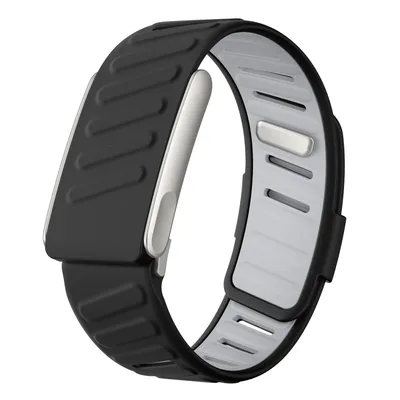 Produktbild von Stravo Premium Silikonarmband für Whoop MG – Atmungsaktiv & schweißabweisend – Leicht zu reinigen – Komfortables Whoop MG Uhrenarmband – Schwarz