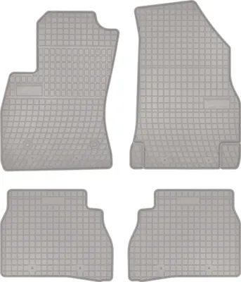 Produktbild von Gummi-Fußmatten für Fiat Doblo II 2009-2020 – kombivan, Set 4, Befestigung