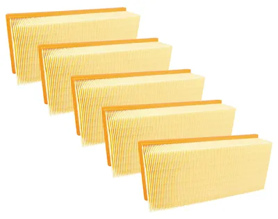 Produktbild von vhbw 5x Flachfaltenfilter F7 kompatibel mit Kärcher IVC 60/24-2 Ap, 60/30 Ap M Z22, 60/30 Ap Staubsauger