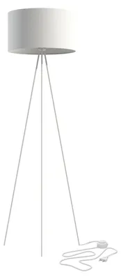 Immagine prodotto di Lampada da terra in metallo E27 156 cm Treppiede Bianco Moderno