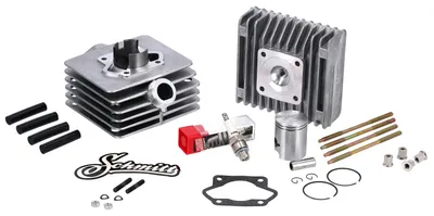 Zdjęcie produktu dla Zestaw: cylinder Schmitt GST-60 + tlok + glowica, 60ccm - dla Simson S51, KR51/2 Schwalbe, SR50