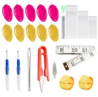 Nähnadel-Einfädler-Set, 18-teilig für Handnähen