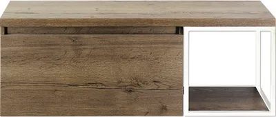 Produktbild von Sanox Waschtischunterschrank Frozen BxHxT 120 x 43 x 45 cm Frontfarbe tabacco 75736239