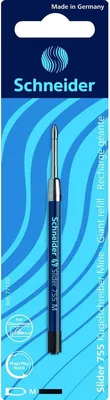 Produktbild von Schneider Kugelschreiber Mine Slider 755 M schwarz, Blisterkarte mit 1 Stück