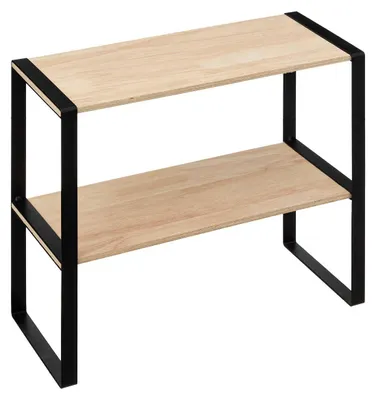 Produktbild von Zweistöckiges Holzregal - Beige