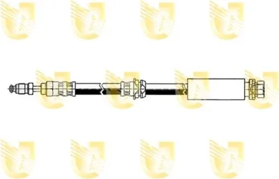 Produktbild von UNIGOM 377771 Bremsschlauch für FORD Fiesta Mk5 Schrägheck (JH1, JD1, JH3, JD3) FUSION (JU) Fiesta Mk5 Kastenwagen