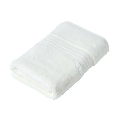 Produktbild von HOMESCAPES Zero-Twist Duschtuch aus 100% Supima-Baumwolle 550g/m² Badelaken 70x130cm - creme