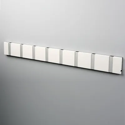 Produktbild von LoCa Garderobe Knax 8 weiß (Haken klappbar Alu)