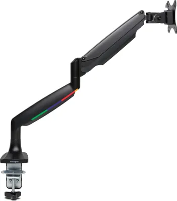Produktbild von Kensington SmartFit One-Touch Height Adjustable Single Monitor Arm - Befestigungskit - einstellbarer Arm - für Monitor - Kunststoff, Aluminium, Stahl - Bildschirmgröße: 33-81.3 cm (13"-32") - Schreibtisch, C-Zwinge, Tülle, Tischmontage