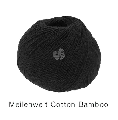 Produktbild von Meilenweit 100 Baumwolle Bamboo 016 | Schwarz