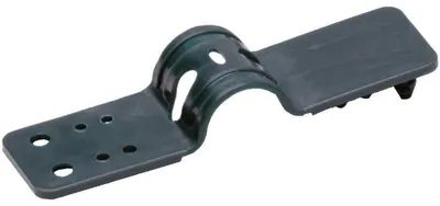 Image de Fixations Nature pour protections solaires, bâches et filets, couleur anthracite, lot de 20, en polypropylène résistant aux UV