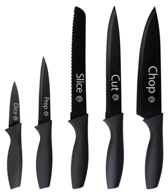 5-teiliges Messerset – Brot-, Koch-, Fleisch-, Schäl- & Universalmesser
