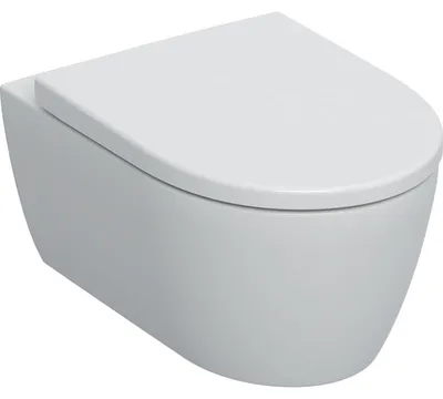 Produktbild von Geberit iCon Wand-WC Tiefspüler Set, geschlossene Form, TurboFlush, mit WC-Sitz