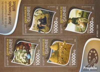 Produktbild von Briefmarken Guinea 2015 Mi 11498-11501 Kleinbogen (kompl. Ausgabe) postfrisch Jean-François Millet