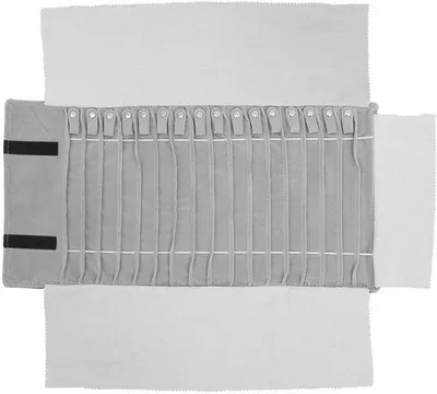 Produktbild von Unyqoos® Schmuckrolle – elegante, kompakte Reise- und Aufbewahrungsrolle für Ringe, Ohrringe, Armbänder & Ketten, weiches Material, kratzschützend