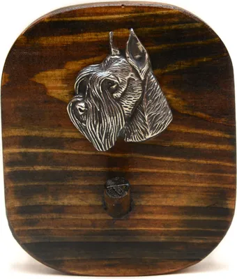 Image de Schnauzer I - Porte-laisse, porte-médaille pour chien, crochet à clés de la marque Art-Dog