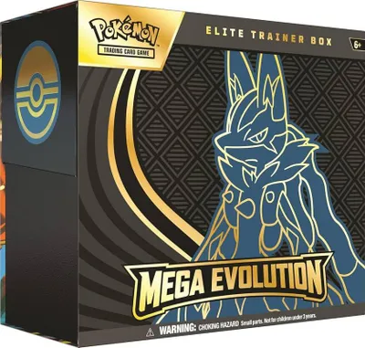 Produktbild von TCG Mega Evolution Elite Trainer Box Lucario / from Assortbeschädigt