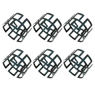 Produktbild von 6pcs Serviettenschnalle exquisite elegante Mode -Tischdekoration Serviettenringe für Küche-Schwarz