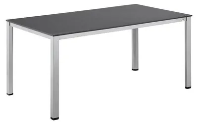 Produktbild von KETTLER Cubic Dining-Tisch 160x90 cm silber/anthrazit, Aluminium/Kettalux