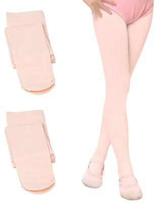 Imagen del producto de Mallas de ballet para niñas con pie (90 denier) - 2 pares