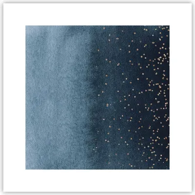 Produktbild von Poster - Poster ohne Rahmen - Blau Golden Hintergrund - 30x30 cm - Wand Bild - Wanddeko - Wandbilder - Kunstposter - Wandposter - Bilder - Kunstdruck - Wanddekoration - Wandbild - P2XAC30x30-5094