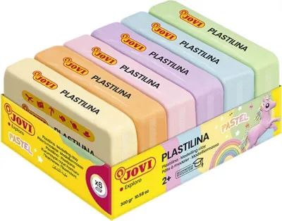 Zdjęcie produktu dla JOVI Plastelina Pastelowa 6x50g - Kreatywna Zabawa dla Dzieci