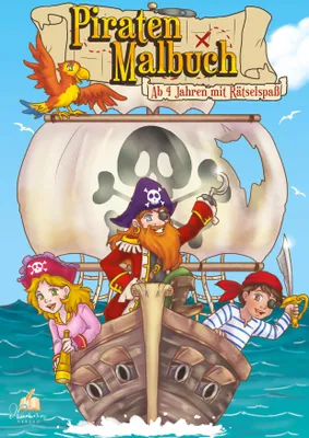 Produktbild von Piraten Malbuch ab 4 Jahren mit Rätselspaß