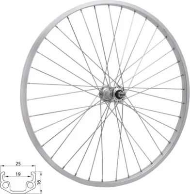 Zdjęcie produktu dla Koło 28" 622-19 tylne 36 otworów srebrne Union/CnSpoke