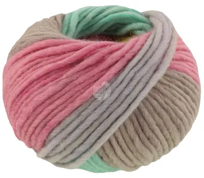 Produktbild von Lana Grossa - Feltro Arco 0446 graubeige türkis gelb hellgrau rosa