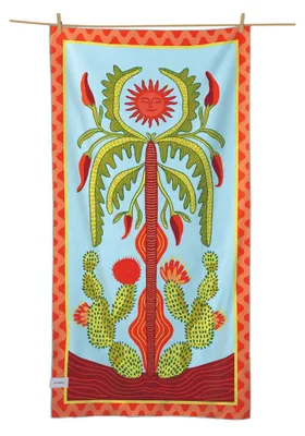 Produktbild von Buvanha Reisehandtuch Mexico - 200 x 90 cm - Mikrofaser