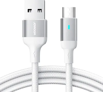 Zdjęcie produktu dla Kabel micro USB do szybkiego ładowania danych do tabletu telefonu komórkowego Samsung Huawei PS4 XBOX - Biały