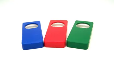 Produktbild von Flaschenöffner - 3 Stück, Kapselheber & Verschluss in Rot, Blau, Grün