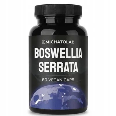 Zdjęcie produktu dla MichatoLab Boswellia Serrata 70%, 60 kapsułek | Czysty ekstrakt na stawy, produkt wegański