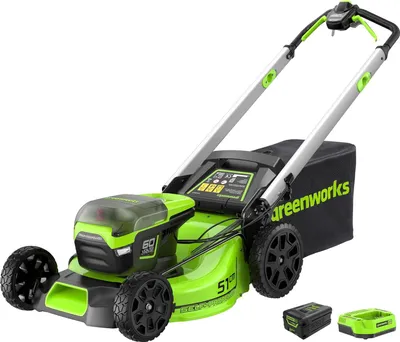 Immagine prodotto di rasaerba 60V 51cm 2a gen. Con batteria da 4Ah e caricabatterie