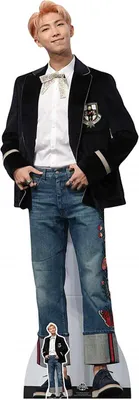 Produktbild von K-Pop Pappaufsteller (Stand Up) - BTS BANGTAN BOYS Kim Nam-joon (RAP MONSTER) Blue Jeans (180 cm)