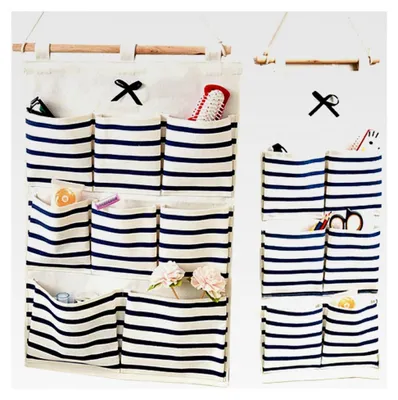Produktbild von 2 Hängeorganizer, Tür, Aufbewahrungstasche, Garderobe, Utensilientasche, Hängend, Schlafzimmer, Wohnzimmer, Büro, Küche, Bad