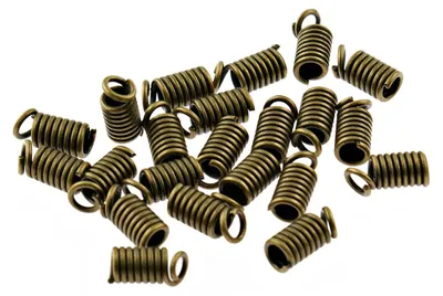Produktbild von Vintageparts 40 Spulenden für Bänder antik Bronze, 2,5 mm
